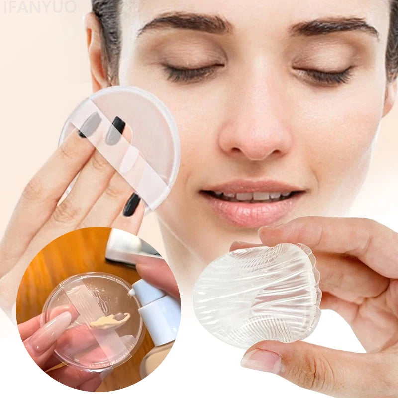 Soft Silicone Gel Powder Puff Sponge Cosmetic Face Foundation BB