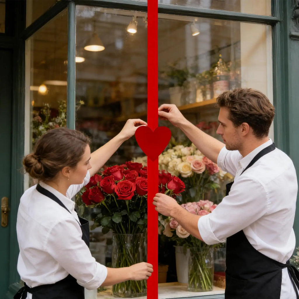 Cabinet Door Bows Heart Shape Bow Ribbon Valentine's Day Decor Home