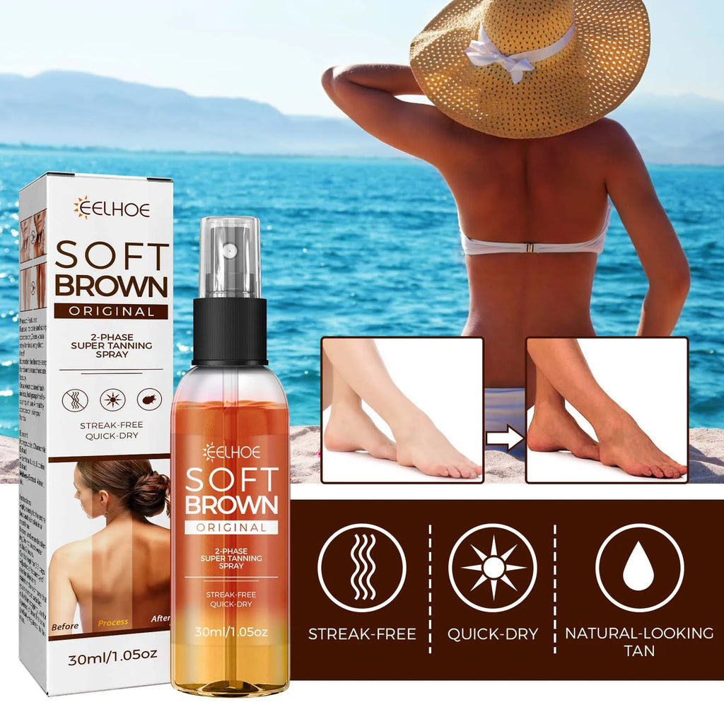 Eelhoe Self Tanning Spray – Natural Bronze Glow, 30ml Self Tanning Spray Zpaxo