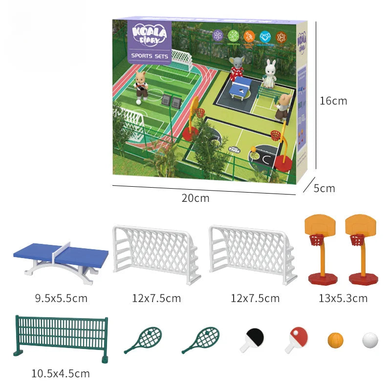 1 12 Dollhouse Koala Miniature Simulation Classroom Scene Accessories Zpaxo playground
