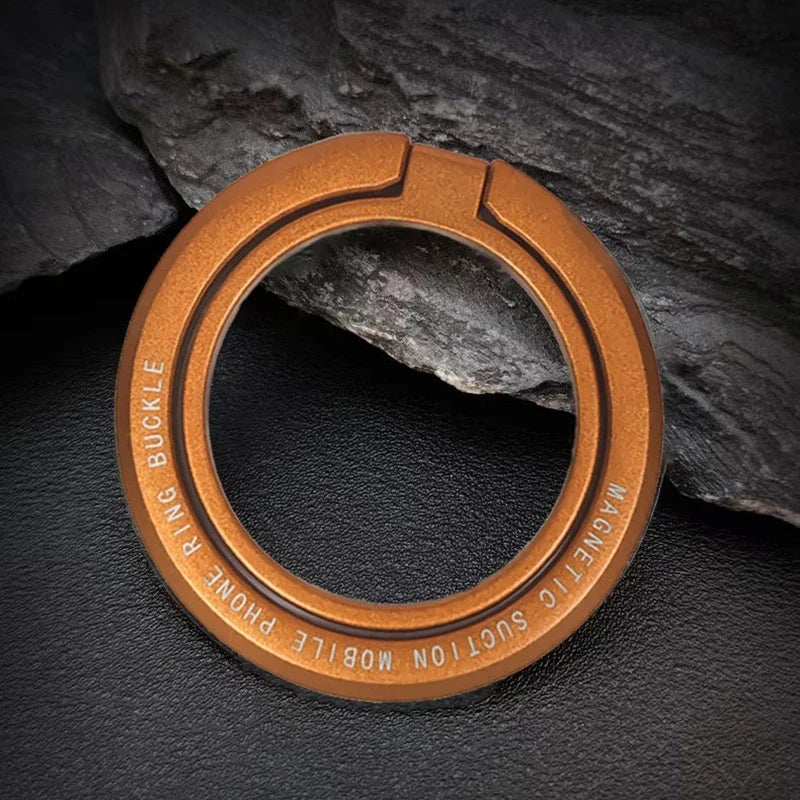 Magnetic Cell Phone Ring Holder Mobile Bracket Removable Grip Zpaxo orange