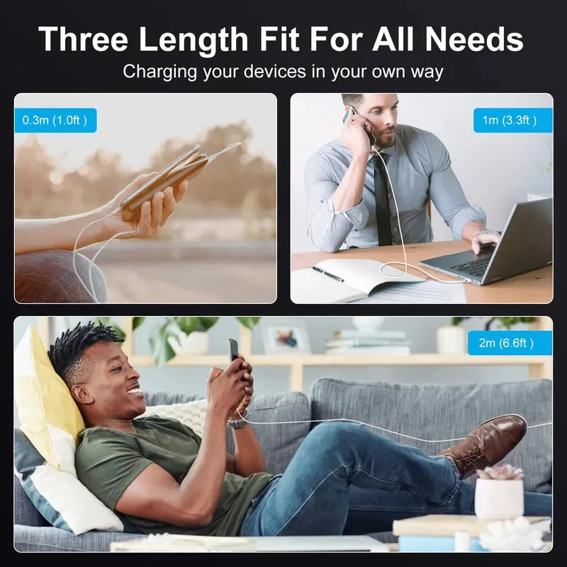 100W USB-C Fast Charging Cable 7A – Huawei Xiaomi OnePlus