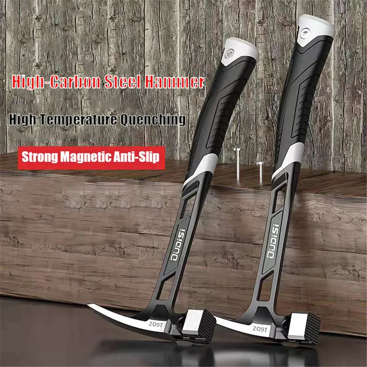 Multifunction Magnetic Claw Hammer Woodworking Non-slip Shockproof