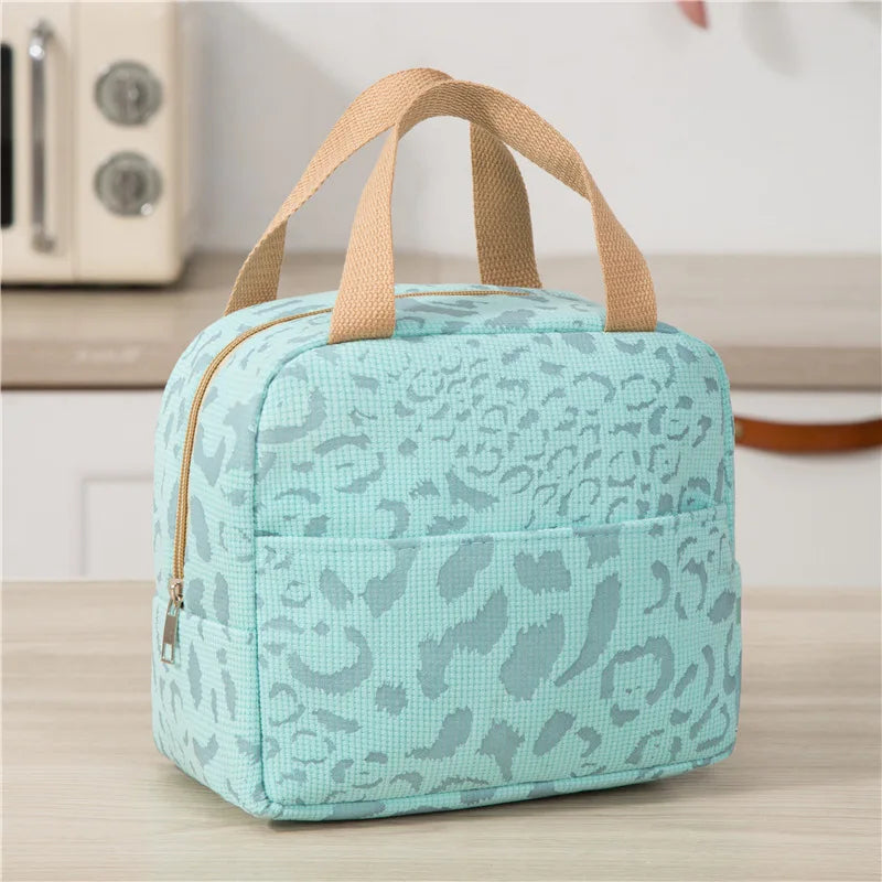 2026 New 1 Pack of Ink Pattern Insulation Bag, Bento Lunch Box Bag, Outdoor Travel Ice Pack, Picnic Bag, Lunch Bag Zpaxo Blue