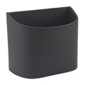 Convenient Leather Car Trash Can Waterproof Space Saving Vehicle Zpaxo Black