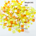 Crystal Glass Mosaic Tile Set – Mixed Shapes & Colors for DIY Glass Mosaic Tiles Zpaxo F