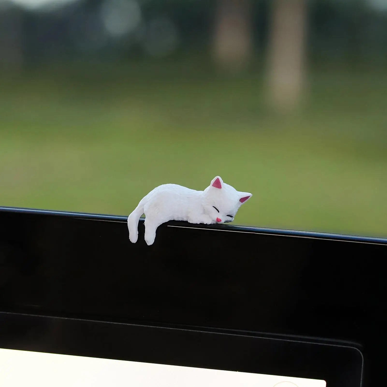 Cute Kitten Decoration Creative Sleeping Cat Doll Home Ornaments Toys Cat for Car Computer Bedroom Office Adorable Gifts Zpaxo