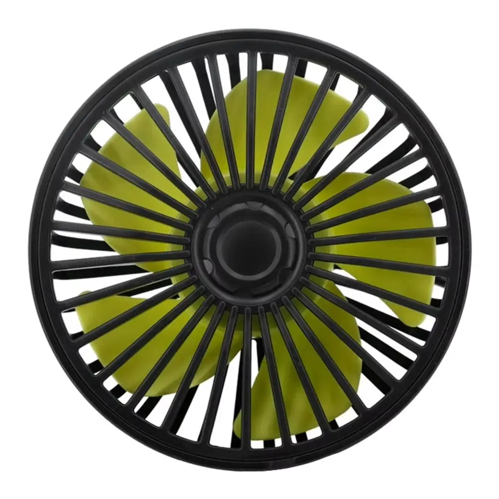 3-speed Adjustable Car Back Seat Fan USB 5 Blades Auto Headrest Zpaxo