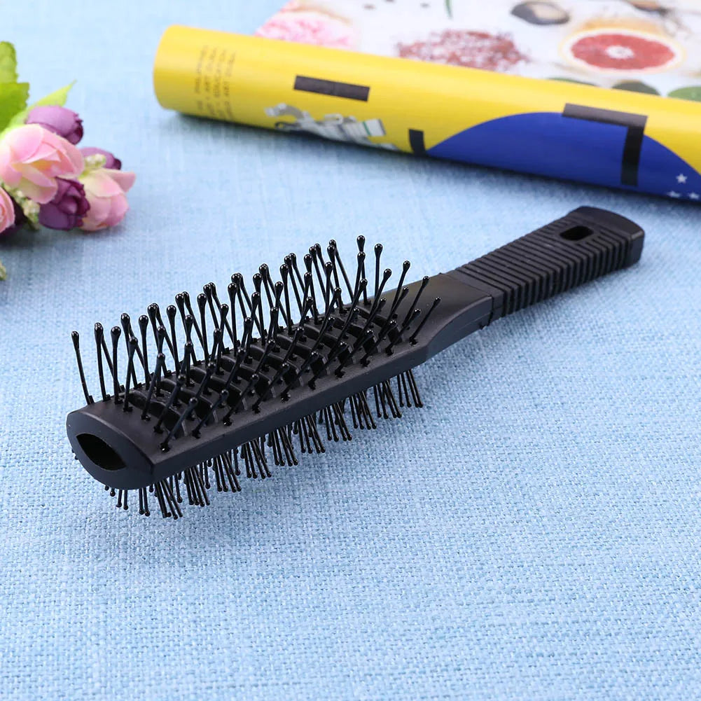 Double Side Massage Comb Black Plastic Anti-tangle Brushes Wide Teeth Brush Zpaxo