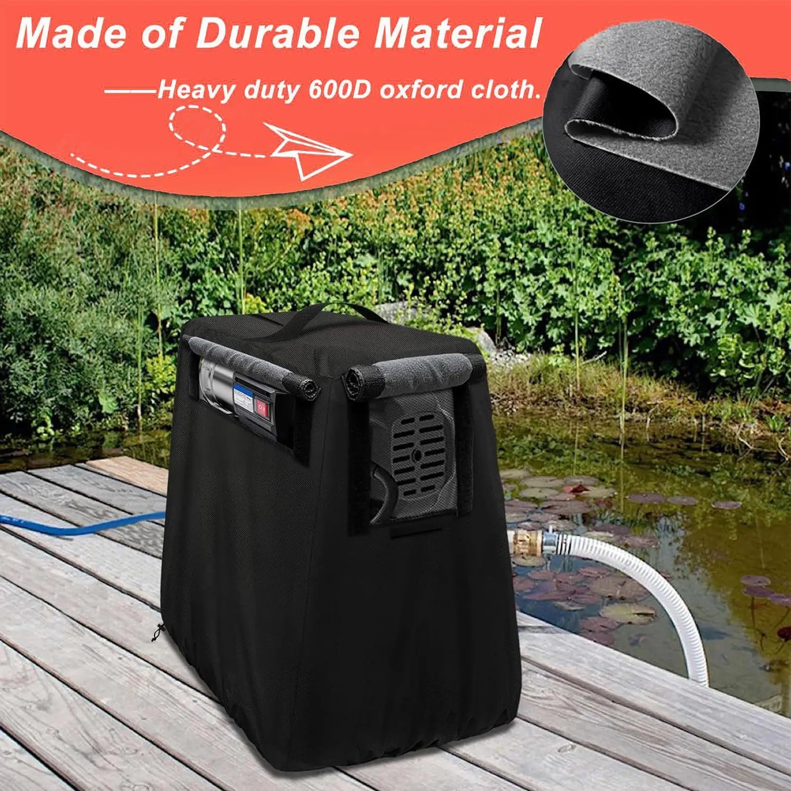 Well Pump Covers Protector Shield Handle Water Booster Pump Cover for Home Outdoor Backyard Farm Pathway Irrigation System Zpaxo