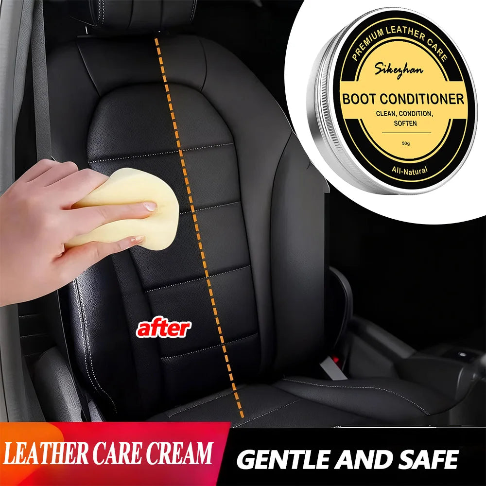 Natural Leather Conditioner Genuine Leather Mink Cream Care Oil Refurbishing Restoration Agent Car Odorless Interior Polishing Zpaxo
