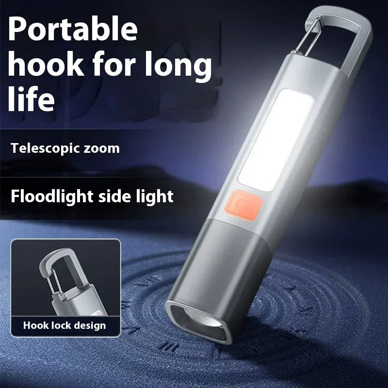 ESMARTER 1200-Lumen COB LED Flashlight | USB-C Rechargeable Torch