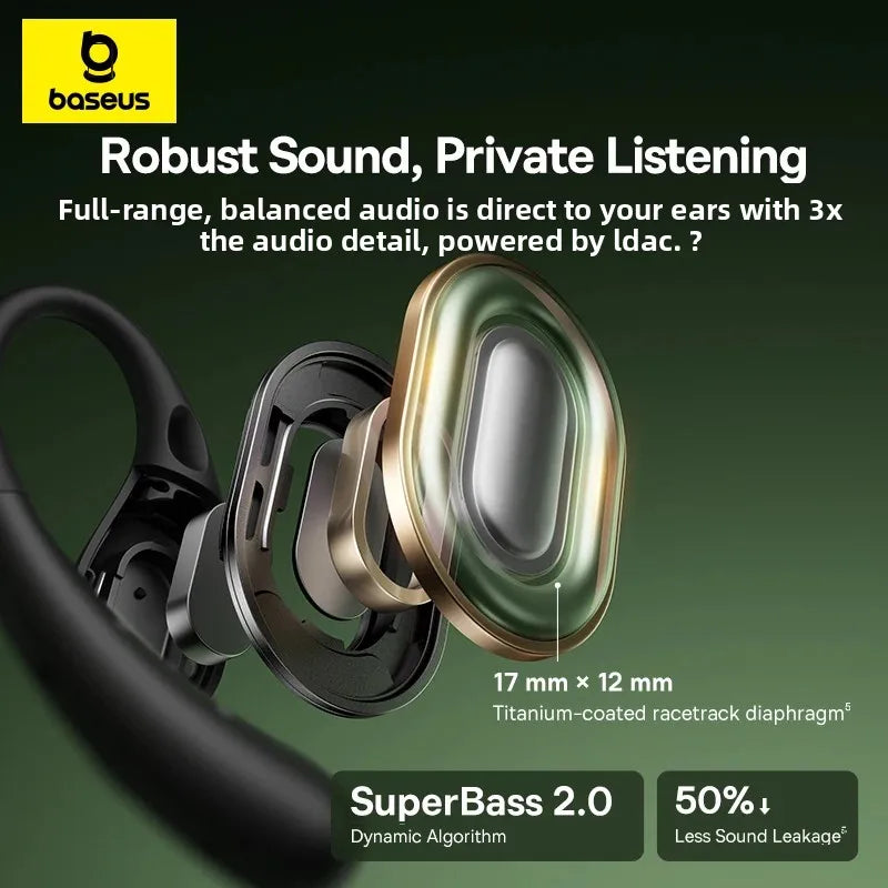 Baseus Eli Sport 2 Open-ear Wireless Earphones Bluetooth 6 0 OWS