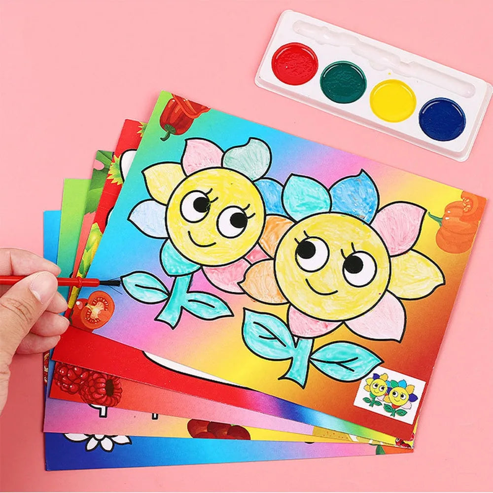 10-30 Pcs DIY Cartoon Paint Coloring Graffiti Painting Kids Birthday Kindergarten Party Gift Back To School Reward Carnival Gift Zpaxo