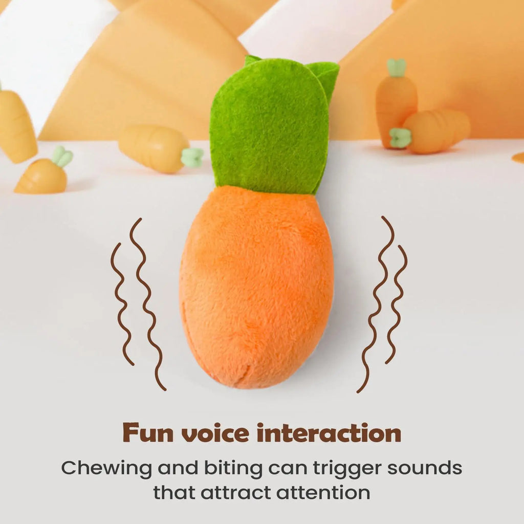 Carrot Snuffle Mat Interactive Plush Puzzle Mental Stimulation Toy