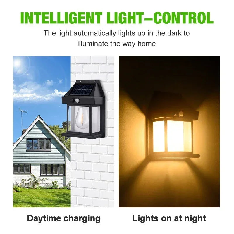 Solar LED Wall Light – Motion Sensor & IP65 Waterproof