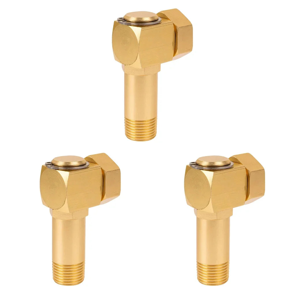 Garden Hose Adapter 1 "GHT to 0.8" Connector Garden Hose Joint Coupler Adapter Brass Replacement Part Swivel Accessories Zpaxo 3PCS