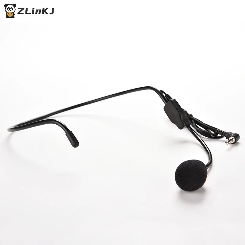 ▶1Pcs Professional 3.5MM Wired Microphone Headset Megaphone Radio Speaker Voice Clear Sound Mic For Conference Zpaxo