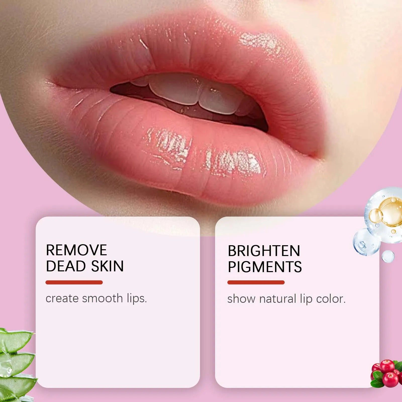 Pink Lip Serum Lip Plumping Essential Oil Lightening Dark Lip Remove Dead Skin Lip Lines Brighten Moisturizer Lip Balm Essence Zpaxo