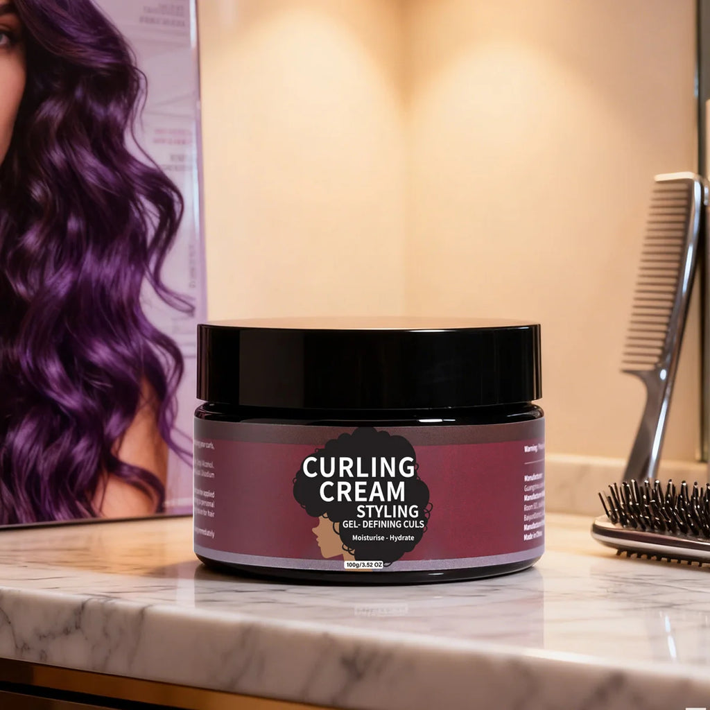 Moisturizing Styling Cream for Curly Hair - a Styling Cream for Creating Natural Curls and Achieving Lic Zpaxo
