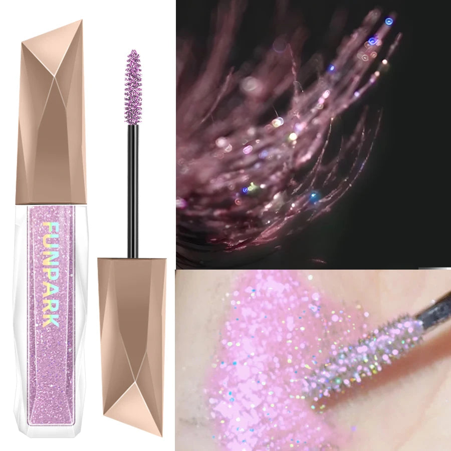 Waterproof Diamond Shine Volume Curl Mascara-glitter Snow Effect Eye