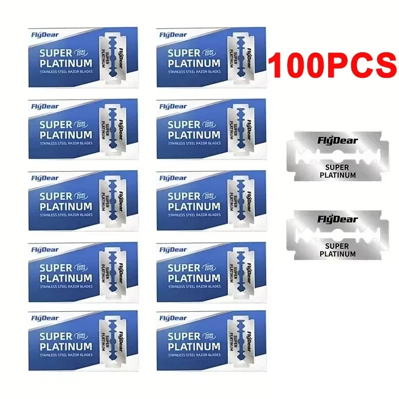 Double Edge Safety Razor Blades 10–100 Pack | Stainless Steel Safety Razor Blades Zpaxo 115-100Blades