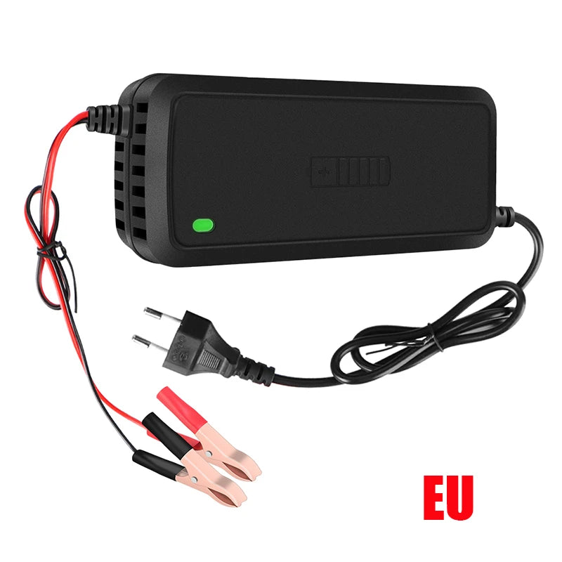 Full Automatic Car Battery Charger 3 Stages Lead Acid AGM GEL