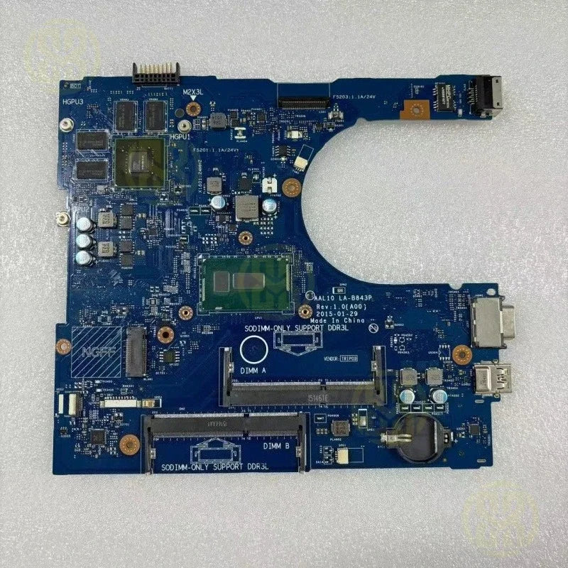 CN-0JVDMM LA-B843P Dell Inspiron 3458 i5-5200U Laptop Motherboard