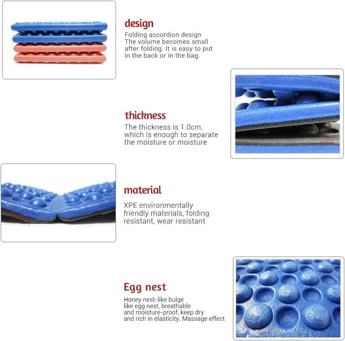 XPE Foam Folding Seat Pad – Waterproof Camping & Outdoor Mat
