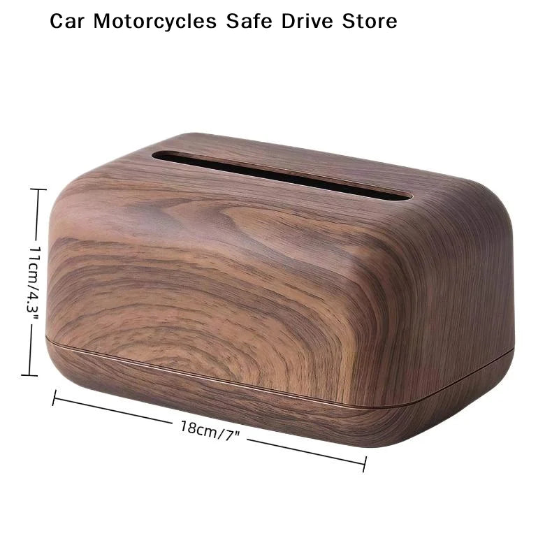CMNew Chinese-style Simple Walnut Tissue Box Household Solid Wood