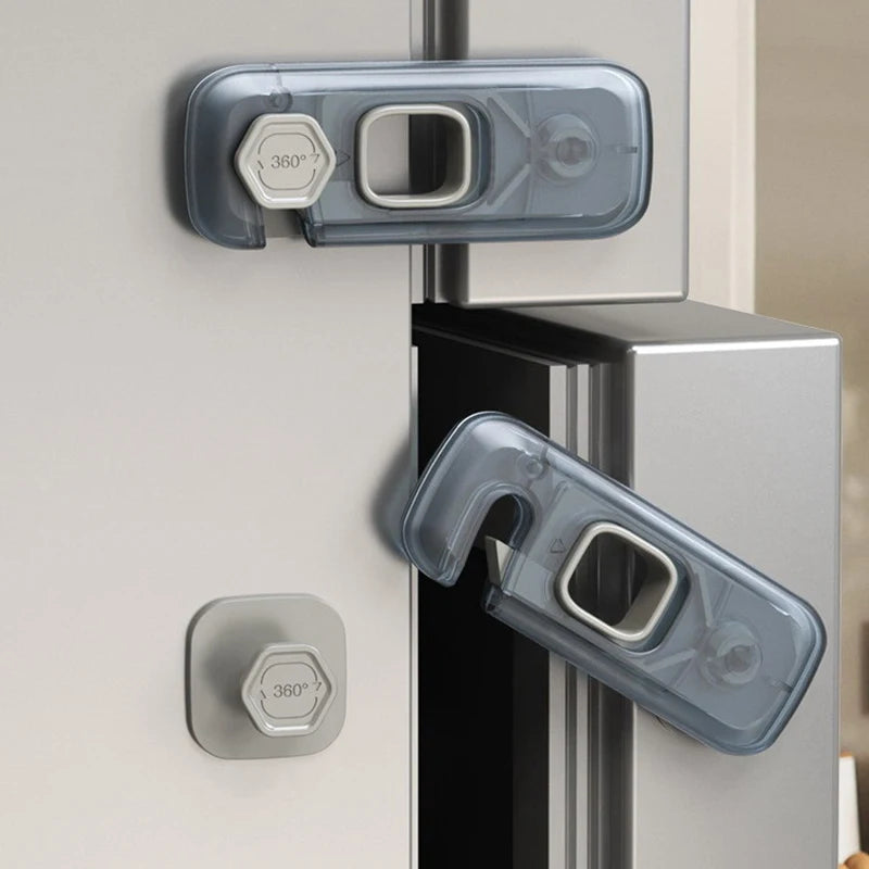 Home Refrigerator Lock Fridge Freezer Door Catch Toddler Kids Child