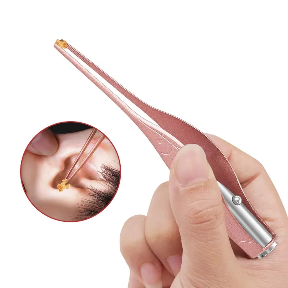 5x Magnifying Glass LED Luminous Ear Scoop Safe Design Gentle Zpaxo