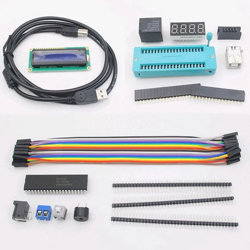 51 Microcontroller Development Board Learning Board Kit DIY Kit Welding Components 51 Microcontroller Core Board Pieces Zpaxo