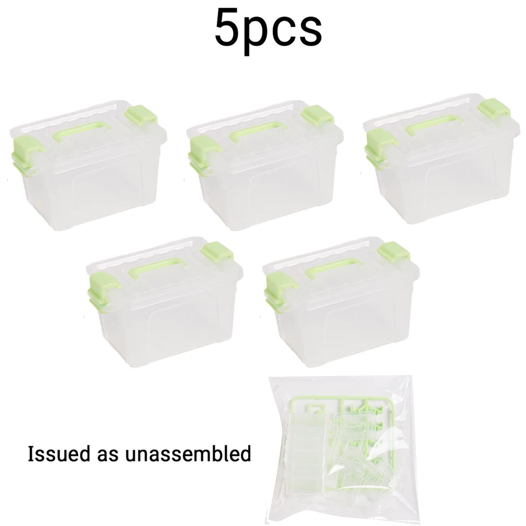 Mini Storage Boxes Dollhouse Miniature Containers 5/10 PCS
