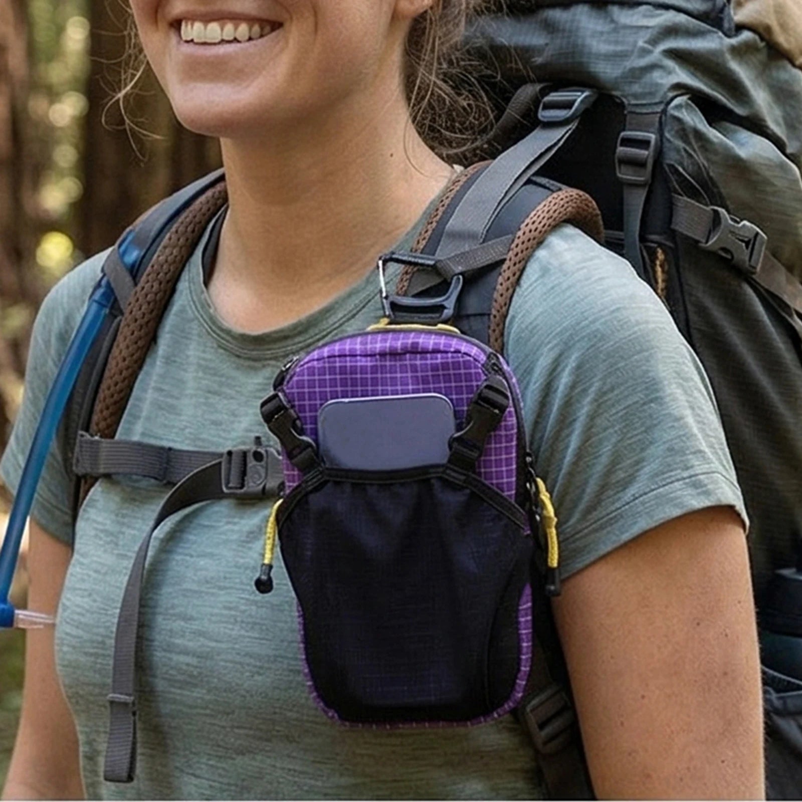 Portable Storage Expansion Bag Hook Water Bottle Backpack Arm Hanging