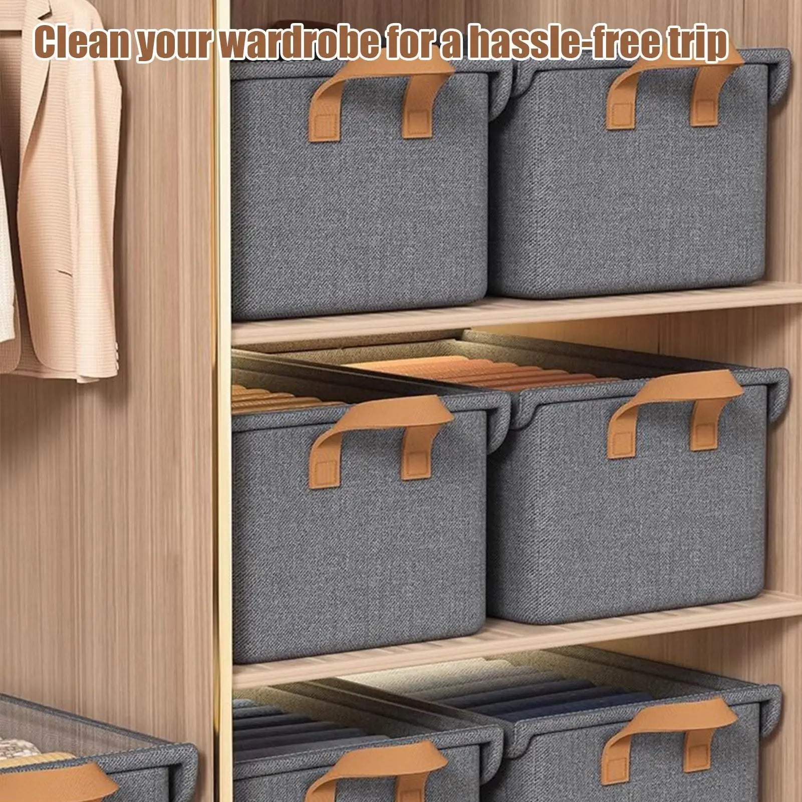 Under Bed Storage Clear Lid Fabric Underbed Bag Clothes Bins Handles