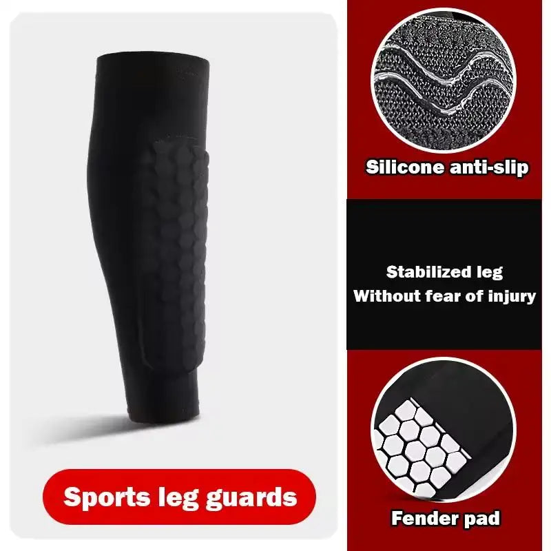 Shin Splints Soccer Sleeve Honeycomb Padding Ski Leggings Calf Zpaxo