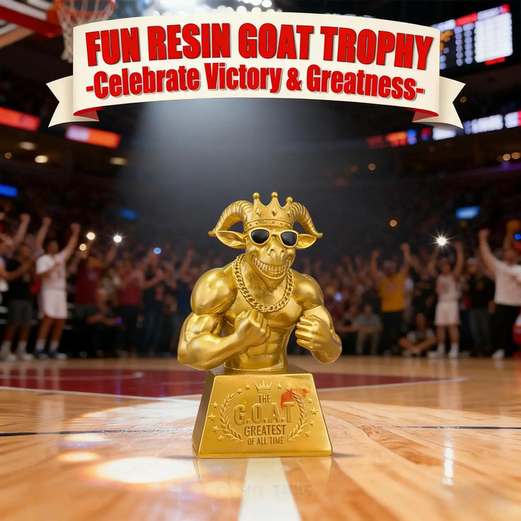Goat Award Muscle Goat Football Player Award Humorous Desk Figurine for Players Winners Athletes Captains League Home Apartment Zpaxo