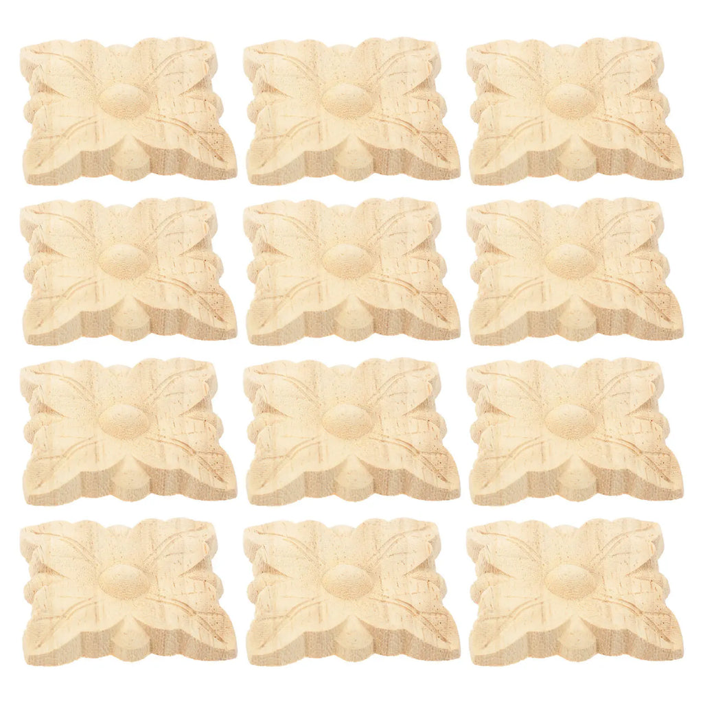 Carved Onlay Applique Premium Wooden Carving Decor Furniture Door Bed