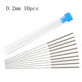 10pcs 3D Printer Stainless Steel Nozzle Cleaning Needles Kit 0.2/0.3/0.4/0.5/0.6/0.8/1.0mm Nozzle Drills Needle For 3D Printer Zpaxo 0.2mm 10pcs