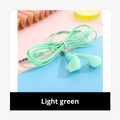 Macaron Universal Stereo Earphones Sports Music Earplugs Wired Zpaxo Light green
