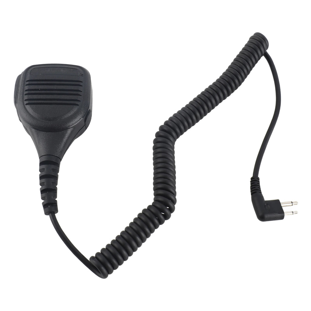 Headphone Jack Speaker Mic Walkie Talkie Radio Hand Microphone Steel