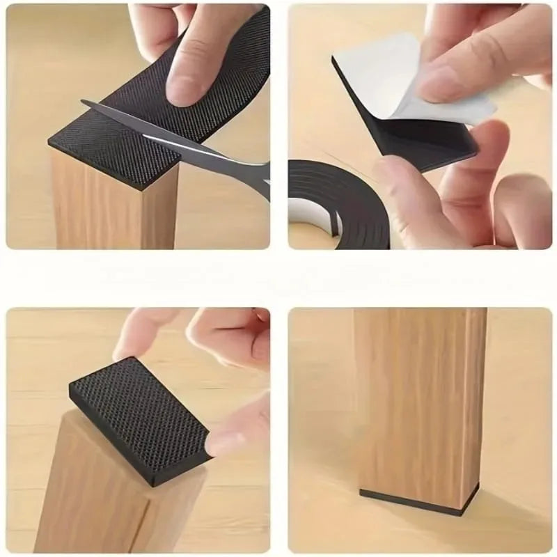 Foot Mat for Washing Machine Leg Floor Protection for Chairs Self Adhesive Furniture Leg Protectors Non Slip Furniture Pads Zpaxo