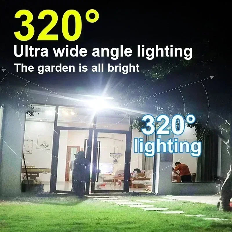 8000LM Solar Wall Floodlight – 55 LED Motion Sensor & Remote IP65