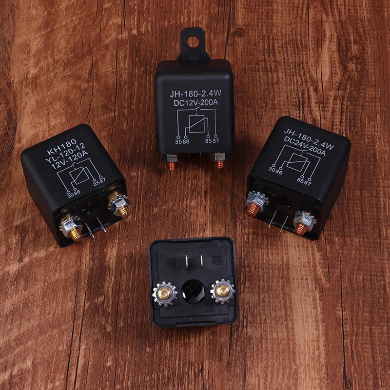 Dual Battery Isolator Relay 4-Pin 120A 200A 12V 24V Switch