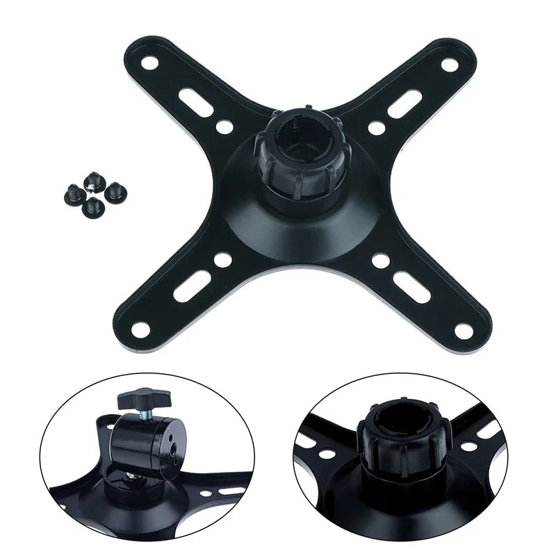 1Set Portable Monitor Mounting Bracket Plate VESA 1/4 Inch Screw Hole To 100x100MM 75x75MM M4 Screw Set Wall Mount Holder Zpaxo