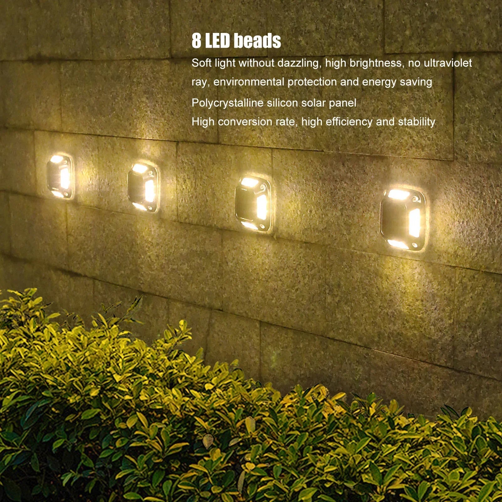 8LED Solar Driveway Light Outdoor Garden Ground Lights Waterproof LED Zpaxo