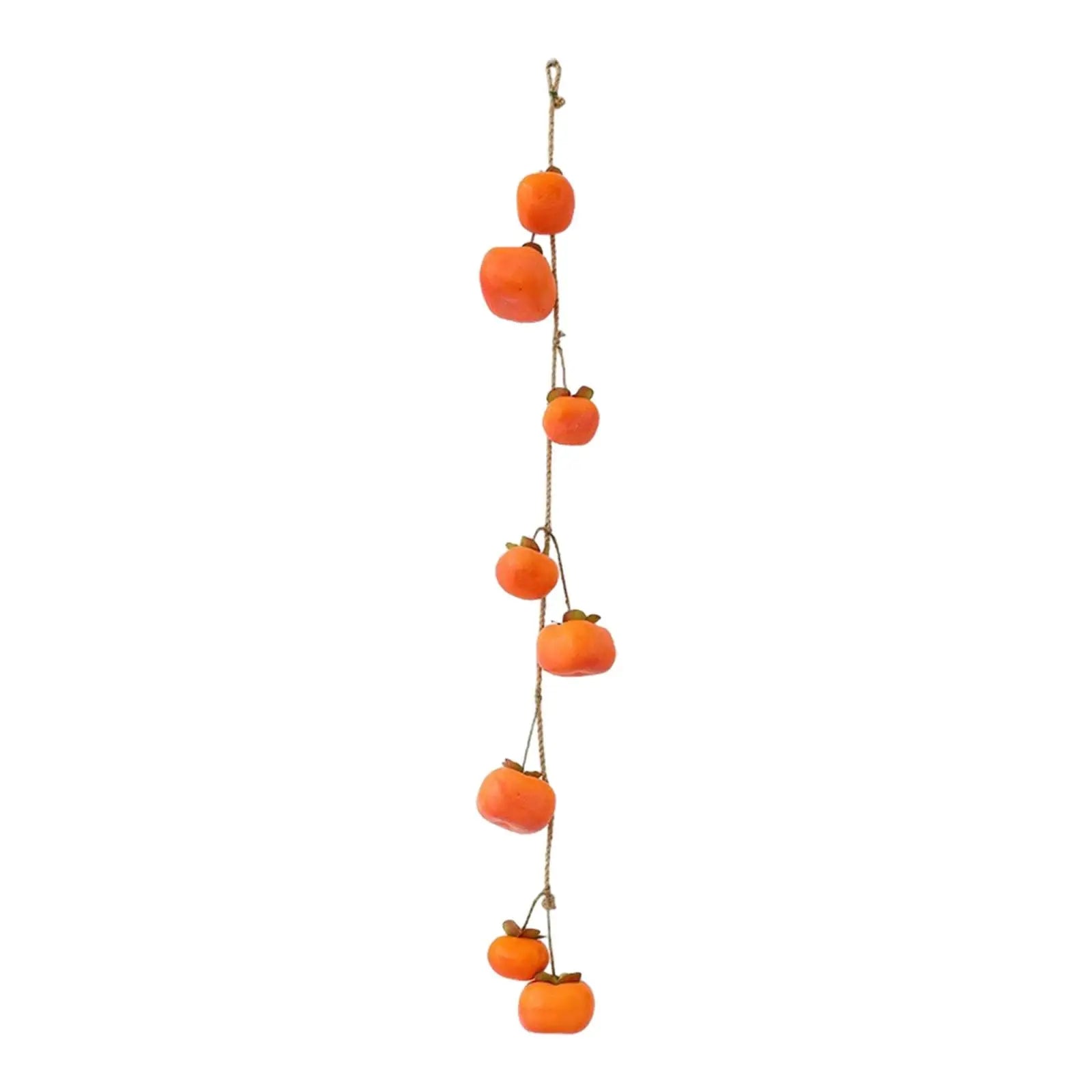 Persimmon String Reusable Decoration Gift Artificial Wreath Garland for Outdoor Bedrooms Living Rooms Front Door Porches Zpaxo