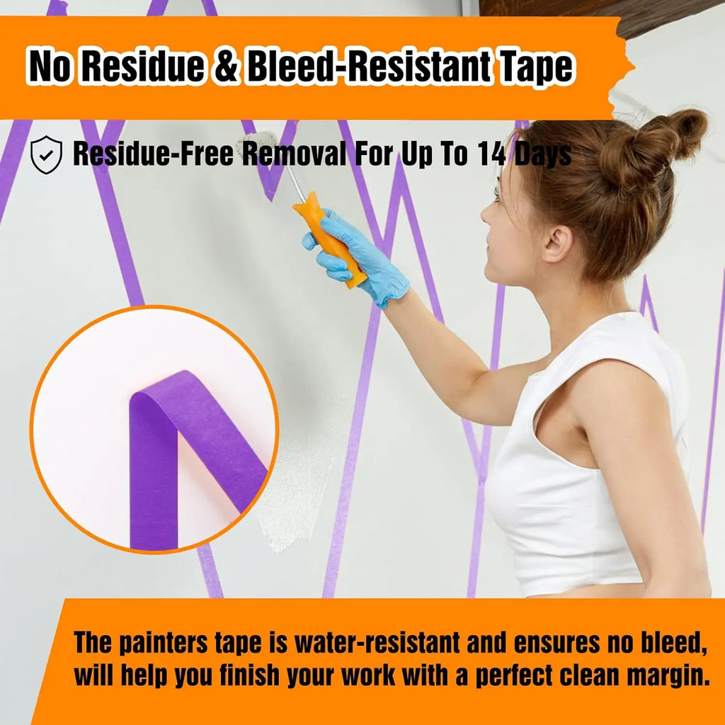 6-Roll Colorful Paper Masking Tape for Crafts, Scrapbooking & Labels Decorative Masking Tape Zpaxo