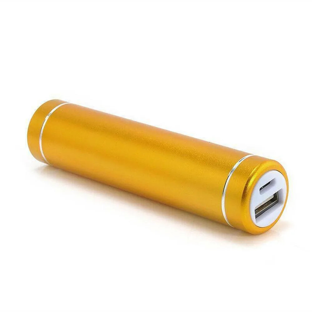 Metal USB 5V Power Bank Box 1X 18650 Battery DIY Charger Cell Phone Zpaxo Gold
